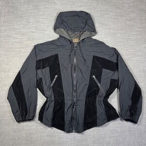 FP Movement Morning To Midnight Jacket Women's XS Black Hooded Windbreaker